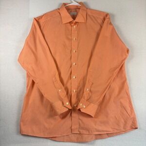 Eton Contemporary Fit Dress Shirt Pink Micro Check Mens 18.5 47 37.5 Sleeve